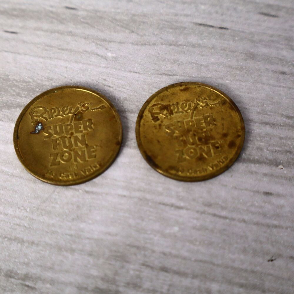 2- Ripley's Super Fun Zone Arcade Game Tokens 22mm